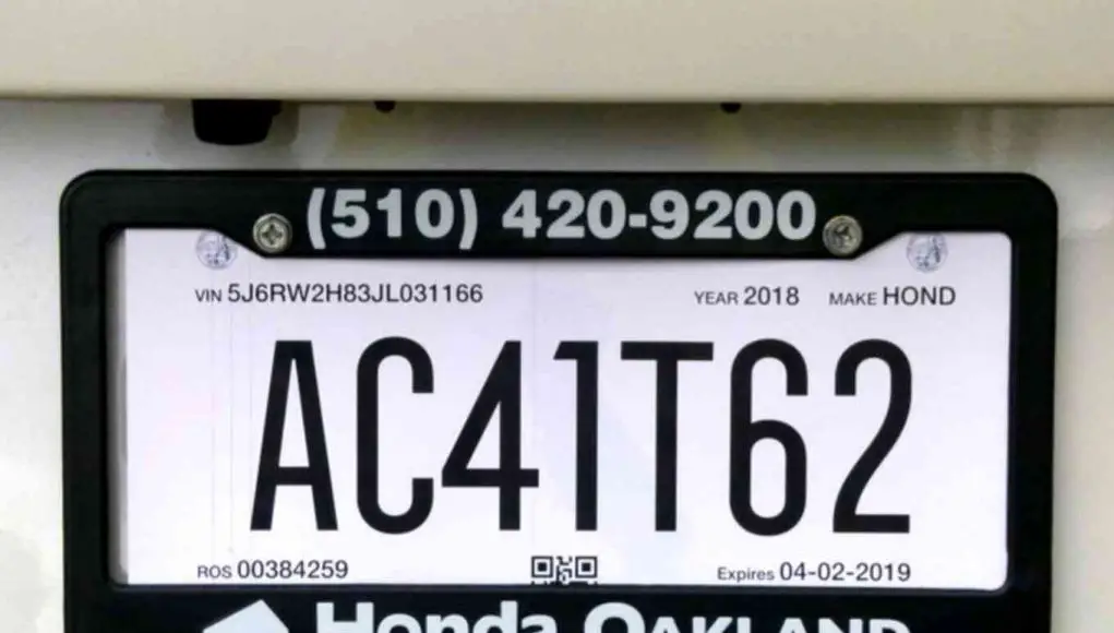 What do the California temporary dealer license plates look like? - Alt ...