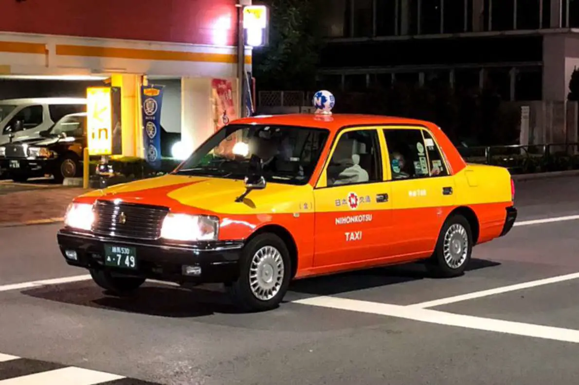 Japanese Taxi livery first used during the 1964 Tokyo  