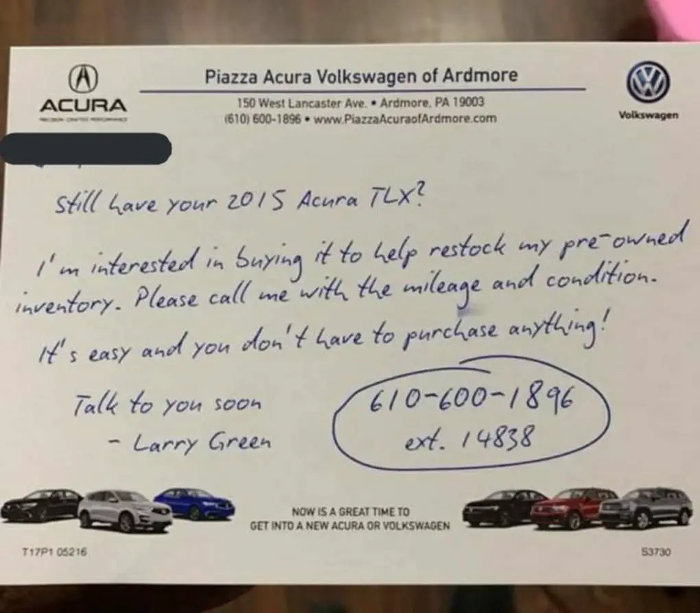 The notsosecret font car dealerships use to "write" their handwritten